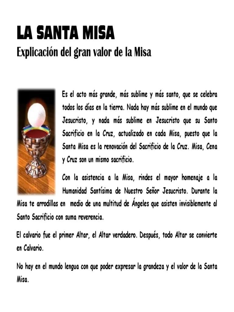 La Santa Misa: Un Encuentro con Dios - Cómo explicamos la Santa Misa explicación de la santa misa - Cómo explicamos la Santa Misa