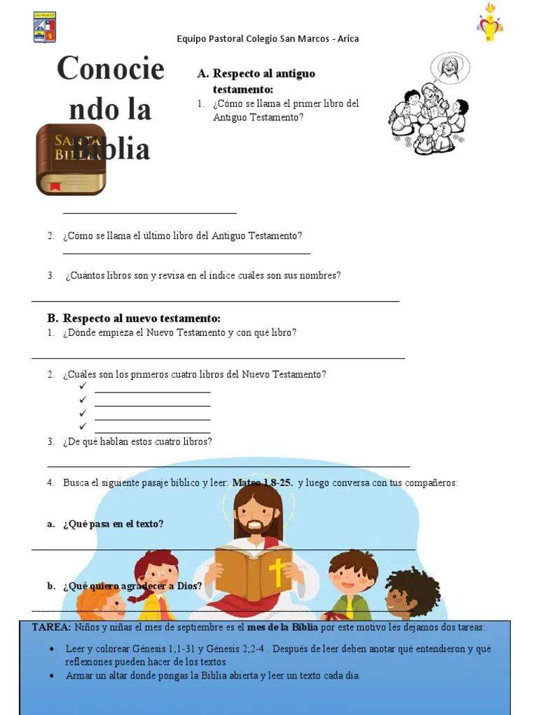 Actividades de Catequesis sobre la Biblia: Un Viaje de Fe y Comunidad - Cómo hacer una clase de catequesis actividades de catequesis sobre la biblia - Cómo hacer una clase de catequesis