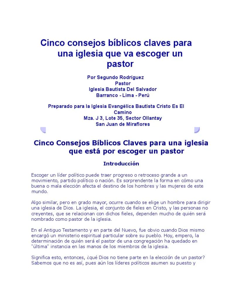 Cómo Elegir un Pastor Según la Biblia: Una La Iglesia - Cómo identificar un buen pastor como elegir un pastor segun la biblia - Cómo identificar un buen pastor