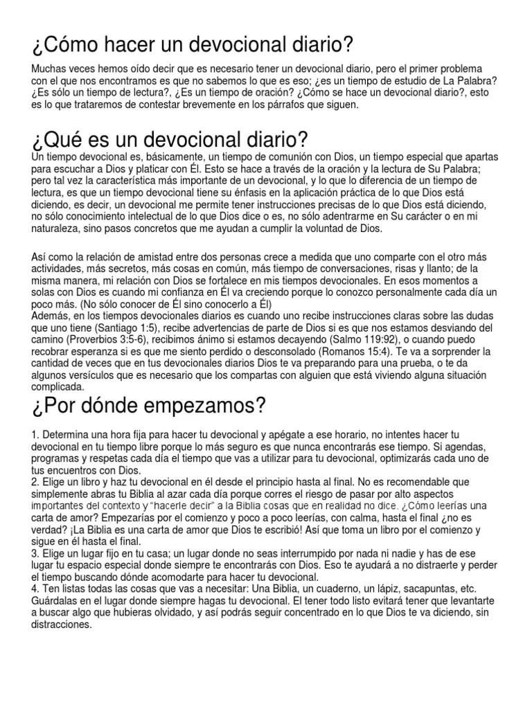 Cómo hacer un devocional en la iglesia - Cómo montar un devocional como hacer un devocional en la iglesia - Cómo montar un devocional