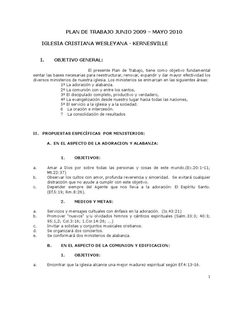 Un Plan de Trabajo para la Iglesia: Tutorial Completa para el Éxito - Cómo se puede elaborar un plan de trabajo plan de trabajo iglesia - Cómo se puede elaborar un plan de trabajo