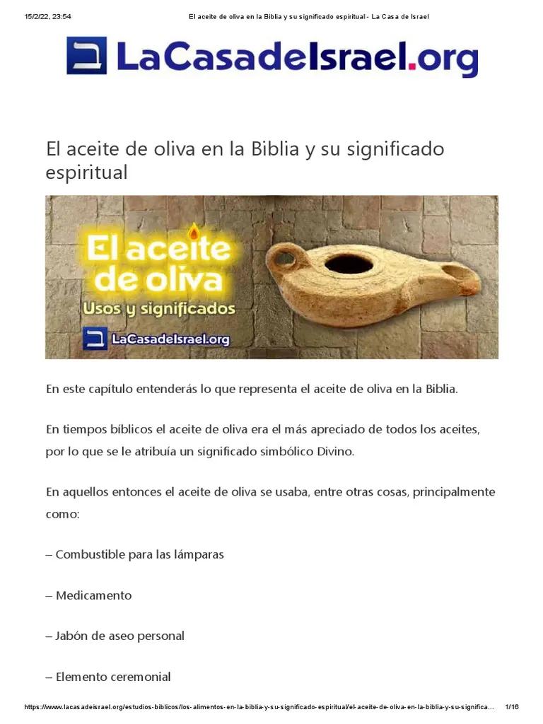 El Aceite en la Biblia: Un Símbolo de Bendición y Consagración - Cómo se usa el aceite bendito uso del aceite en la biblia - Cómo se usa el aceite bendito