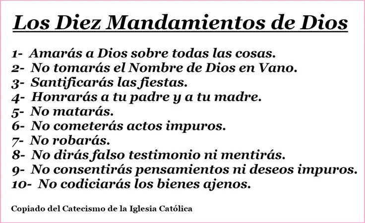 nuevos mandamientos de la iglesia catolica - Cuál es el nuevo mandamiento de Dios