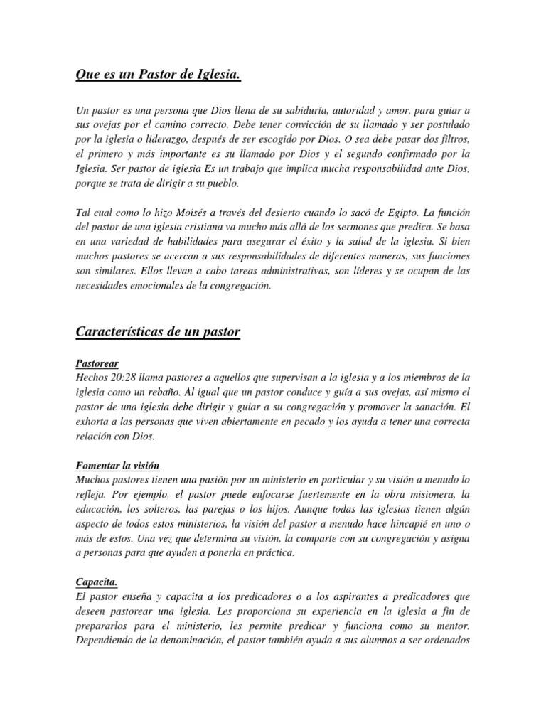 ¿Qué es ser Pastor de una Iglesia? Un llamado a servir y guiar - Cuál es el trabajo de un pastor en la iglesia que es ser pastor de una iglesia - Cuál es el trabajo de un pastor en la iglesia