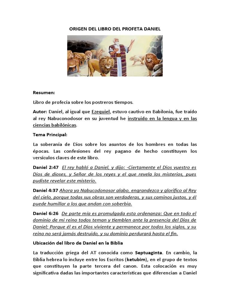 El Libro de Daniel: Un Viaje de Fe y Fidelidad - Cuál es el versiculo clave del libro de Daniel daniel resumen biblia - Cuál es el versiculo clave del libro de Daniel