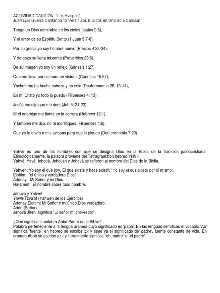 Juan Luis Guerra: Las Avispas, un Canto de Fe y Esperanza - Cuál es la canción de Juan Luis Guerra que habla de la Biblia juan luis guerra las avispas letra biblia - Cuál es la canción de Juan Luis Guerra que habla de la Biblia