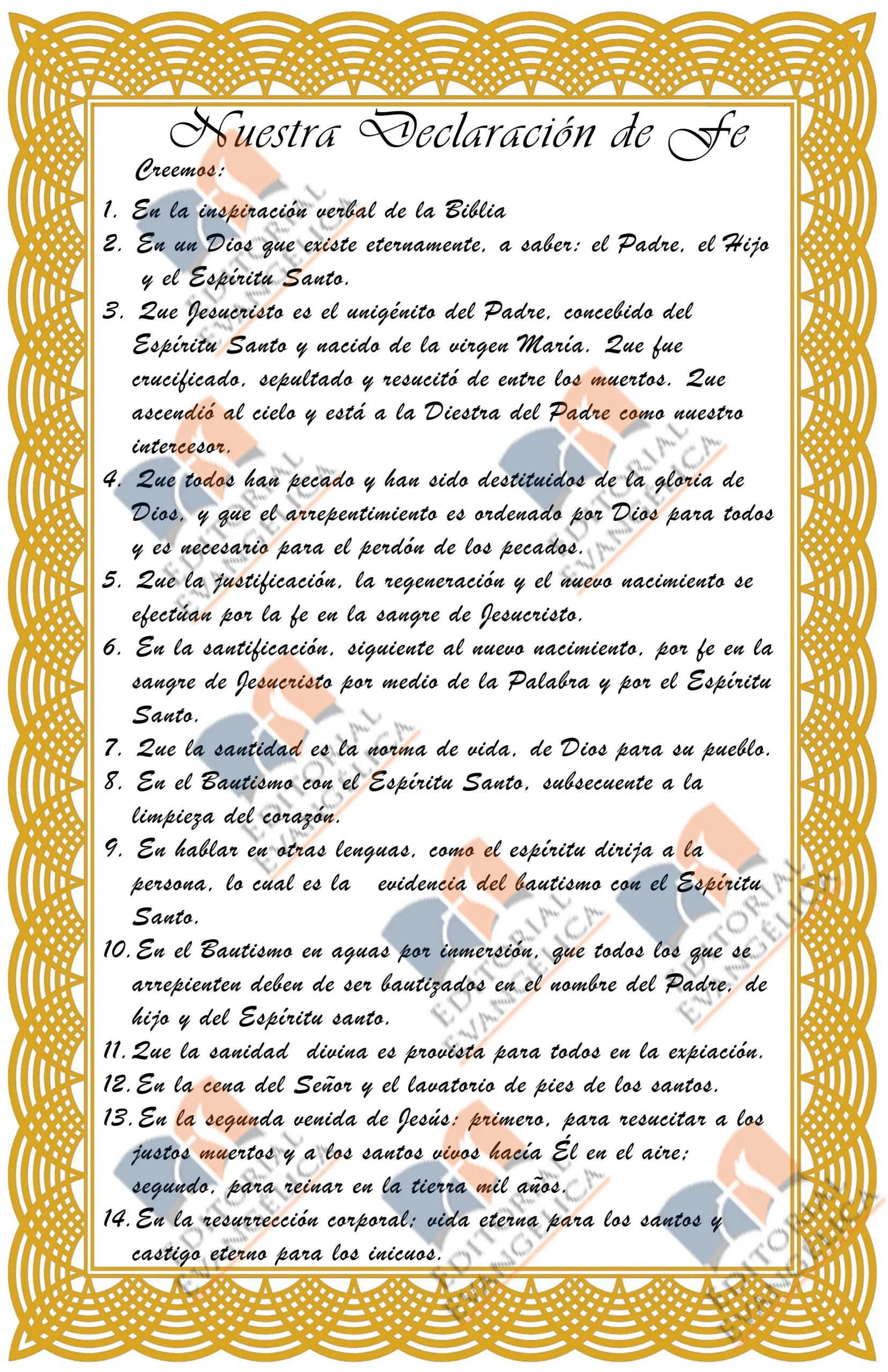 Declaración de Fe de la Iglesia de Dios: Un Estudio Profundo - Cuál es la declaracion de fe de la Iglesia de Dios declaración de fe de la iglesia de dios - Cuál es la declaracion de fe de la Iglesia de Dios