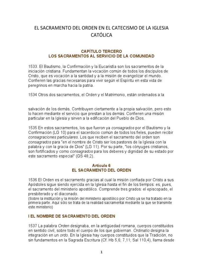 El Sacramento del Orden Sacerdotal: Un Llamado al Servicio de Dios y la Iglesia - Cuál es la forma del sacramento del Orden sacerdotal catecismo de la iglesia catolica orden sacerdotal - Cuál es la forma del sacramento del Orden sacerdotal