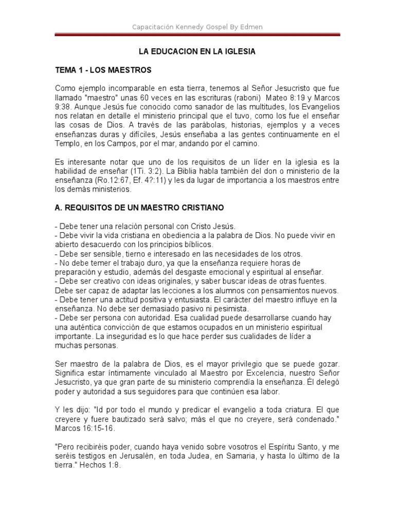 La Importancia del Ministerio del Maestro en la Iglesia - Cuál es la función de un maestro en la Iglesia importancia del ministerio del maestro dentro de la iglesia - Cuál es la función de un maestro en la Iglesia