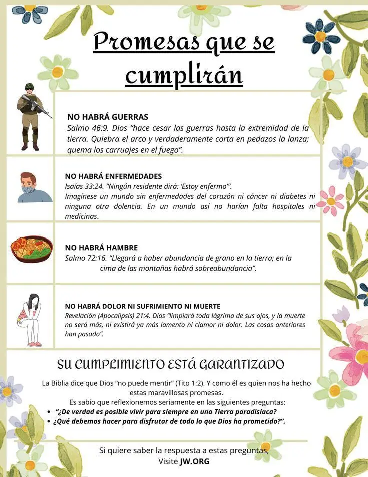 Las Promesas de la Biblia según los Testigos de Jehová: Un Camino a la Esperanza - Cuál es la gran promesa de Dios promesas de la biblia jw - Cuál es la gran promesa de Dios