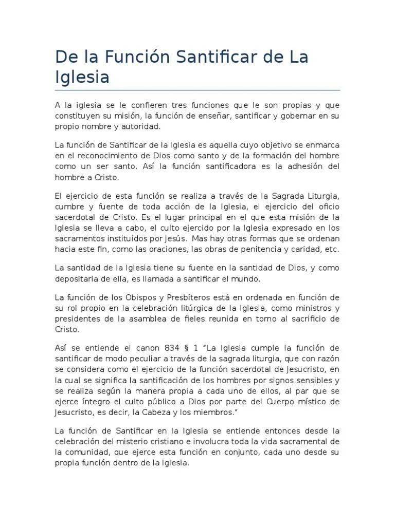 Las Funciones Esenciales de la Iglesia: Enseñar, Santificar y Gobernar - Cuál es la triple misión de la Iglesia funciones de la iglesia enseñar santificar y gobernar - Cuál es la triple misión de la Iglesia