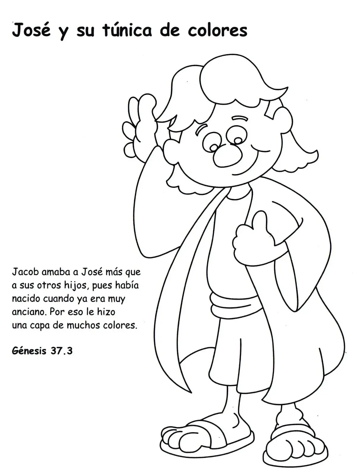 Imágenes de José de la Biblia para Colorear: Una Padres y Educadores - Cuál fue el regalo especial que le dio Jacob a José imagenes de jose de la biblia para colorear - Cuál fue el regalo especial que le dio Jacob a José