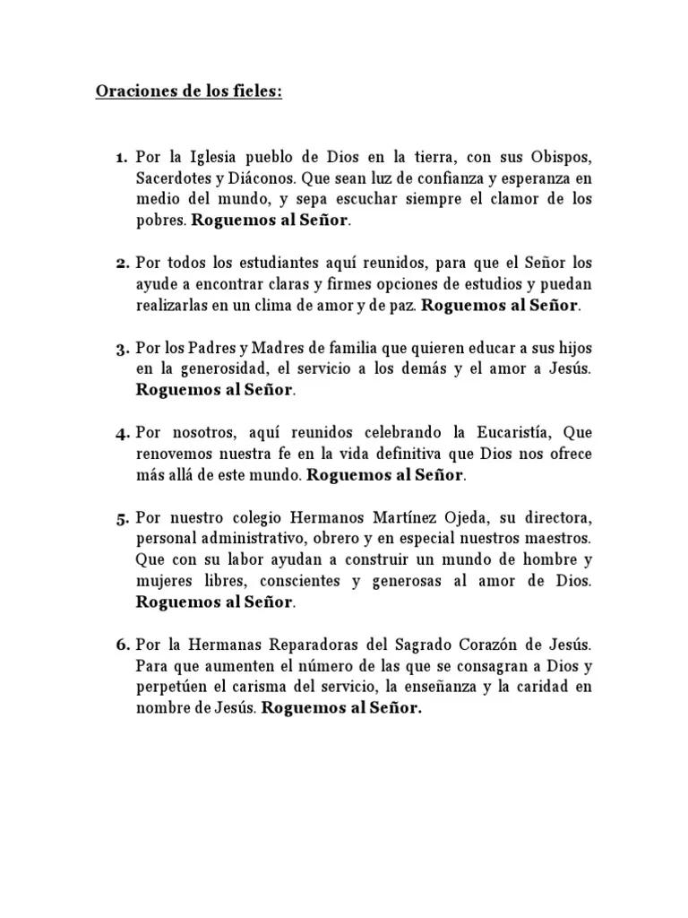 La Oración de los Fieles: Un Llamado a la Intercesión en la Misa - Cuáles son ejemplos de oraciones de los fieles oracion de los fieles para la misa de hoy - Cuáles son ejemplos de oraciones de los fieles