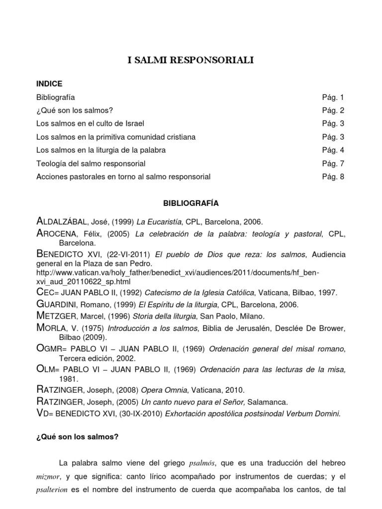 Responsoriales de la Misa: Un Elemento Clave de la Liturgia - Cuáles son las oraciones de la misa responsoriales de la misa - Cuáles son las oraciones de la misa