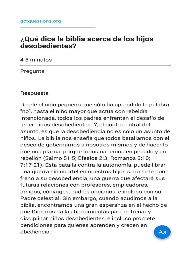 Ejemplos de Hijos Desobedientes en la Biblia: Un Estudio de la Desobediencia y sus Consecuencias - Cuáles son los hijos de desobediencia ejemplos de hijos desobedientes en la biblia - Cuáles son los hijos de desobediencia