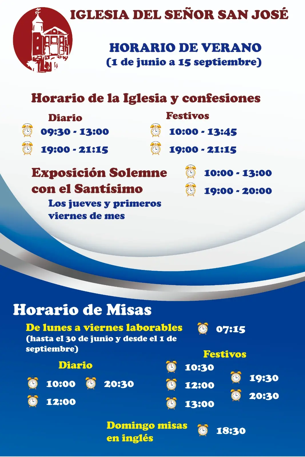 horario de misa en san jose - Cuándo es la Misa de San José