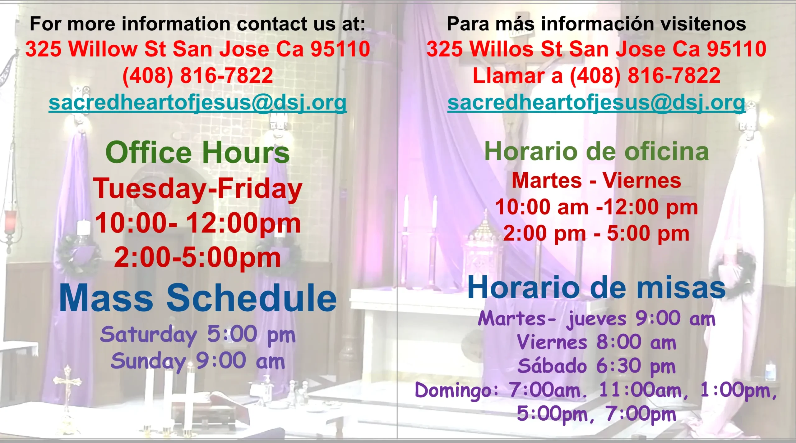 horario de misa en san jose - Cuándo hay que asistir a Misa