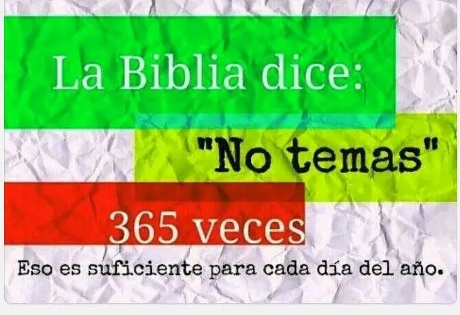 cuantas veces la biblia dice no temas - Cuántas veces está escrito en la Biblia la frase no temas