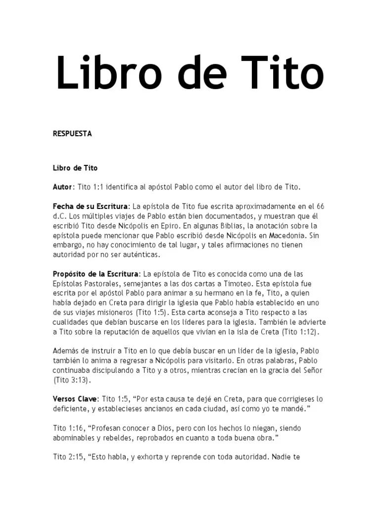 ¿Quién Escribió Tito en la Biblia? - Dónde estaba Pablo cuando le escribe a Tito quien escribio tito en la biblia - Dónde estaba Pablo cuando le escribe a Tito