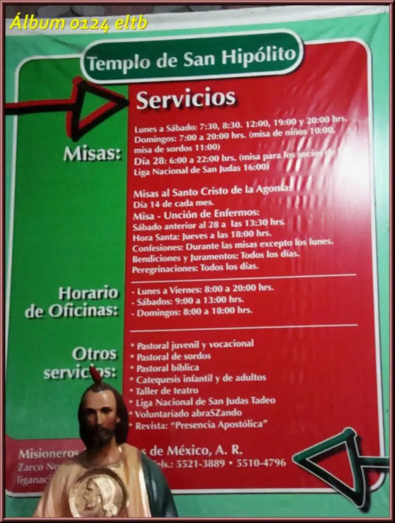 Horario de la Iglesia de San Judas Tadeo en el Metro Hidalgo - Dónde se encuentra la procesión de San Judas Tadeo horario de la iglesia de san judas tadeo metro hidalgo - Dónde se encuentra la procesión de San Judas Tadeo