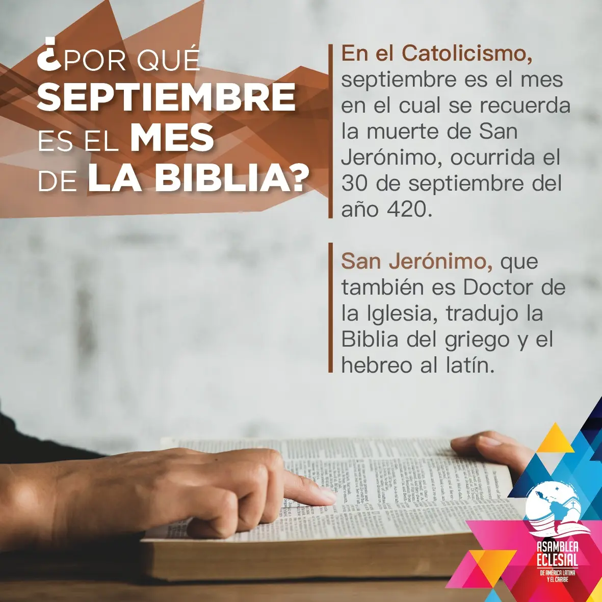 porque setiembre es el mes de la biblia - Por qué se le dedica un mes a la Biblia
