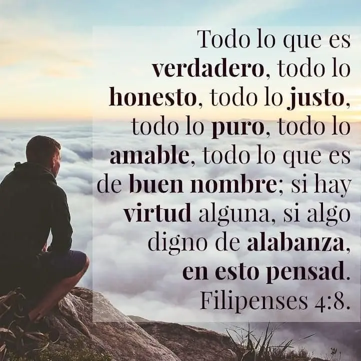 en esto pensad biblia - Qué dice en Filipenses 4 8