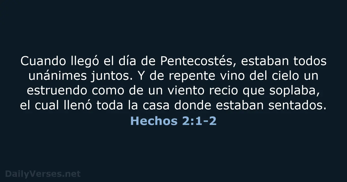 La Fiesta de Pentecostés: El Nacimiento de la Iglesia - Qué dice Hechos 2 del 1 al 13 cita biblica de pentecostés biblia católica - Qué dice Hechos 2 del 1 al 13