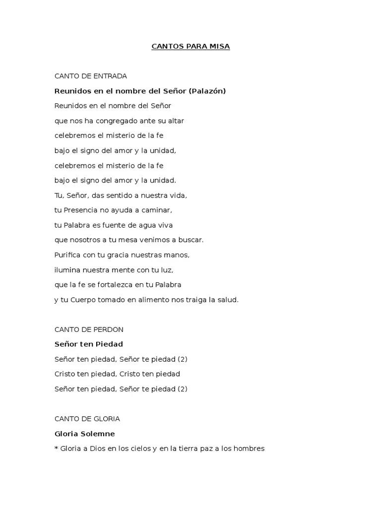 Cantos de Gloria para Misa: Letras y Significado - Qué es el canto de la Gloria cantos de gloria para misa letra - Qué es el canto de la Gloria