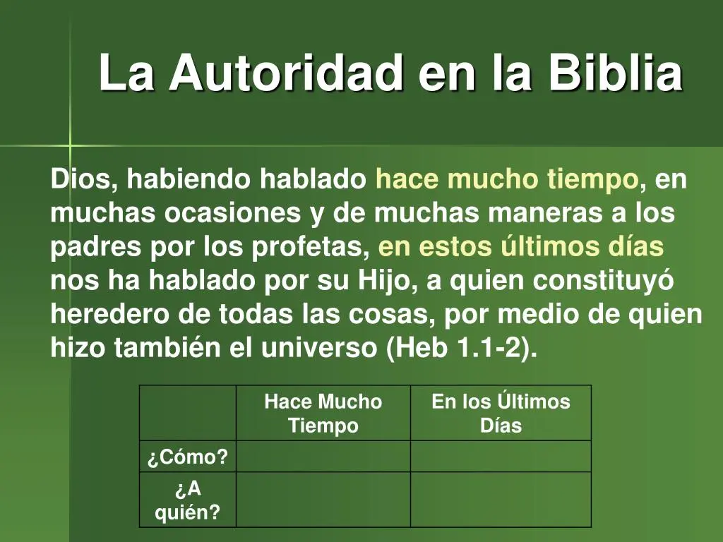 Estudio sobre la Autoridad de la Biblia - Qué es someterse a la autoridad según la Biblia estudio sobre la autoridad de la biblia - Qué es someterse a la autoridad según la Biblia