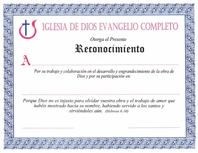 Certificado de Reconocimiento: Un Reconocimiento Formal a la Excelencia - Qué es un certificado de reconocimiento certificado de reconocimiento iglesia - Qué es un certificado de reconocimiento