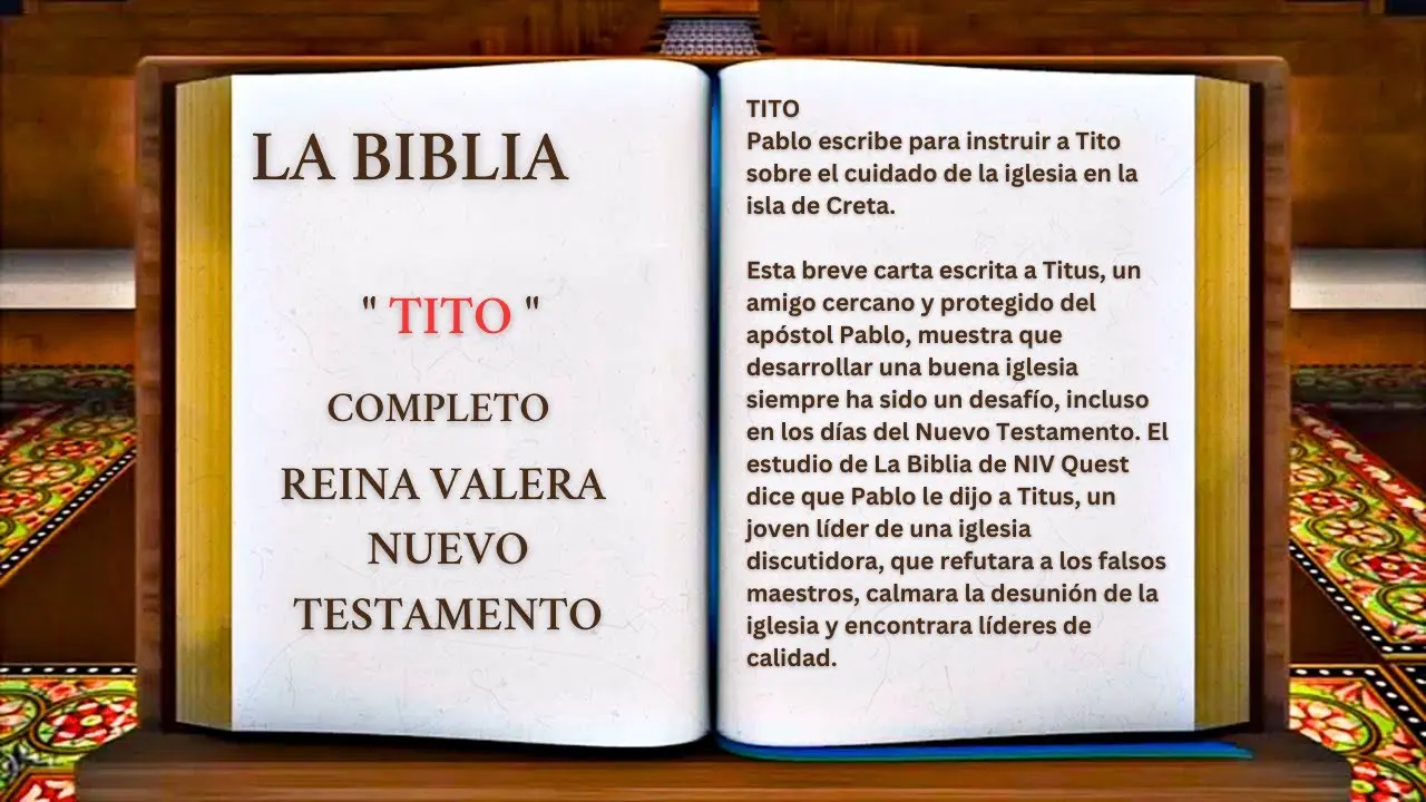 El Libro de Tito: Una La Fe y el Servicio - Qué fue lo que Dios mandó hacer a Tito tito libro de la biblia - Qué fue lo que Dios mandó hacer a Tito
