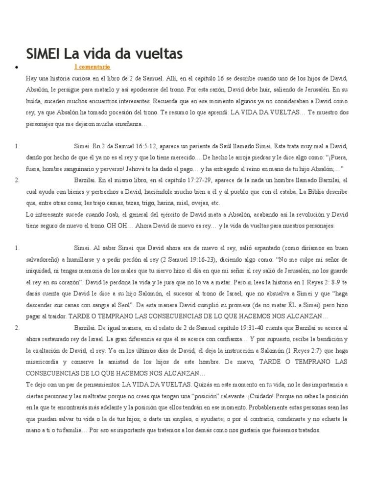 Biografía de Simei en la Biblia: Un personaje complejo y controvertido - Que le hizo Simei a David en la Biblia biografia de simei en la biblia - Que le hizo Simei a David en la Biblia