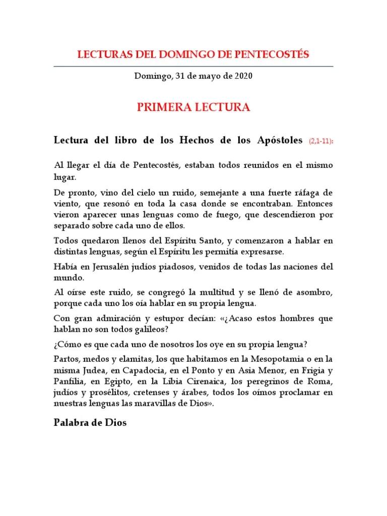 Lecturas de la Misa de Pentecostés: Un Viaje al Espíritu Santo - Qué lecturas se lee en Pentecostés lecturas misa pentecostes - Qué lecturas se lee en Pentecostés