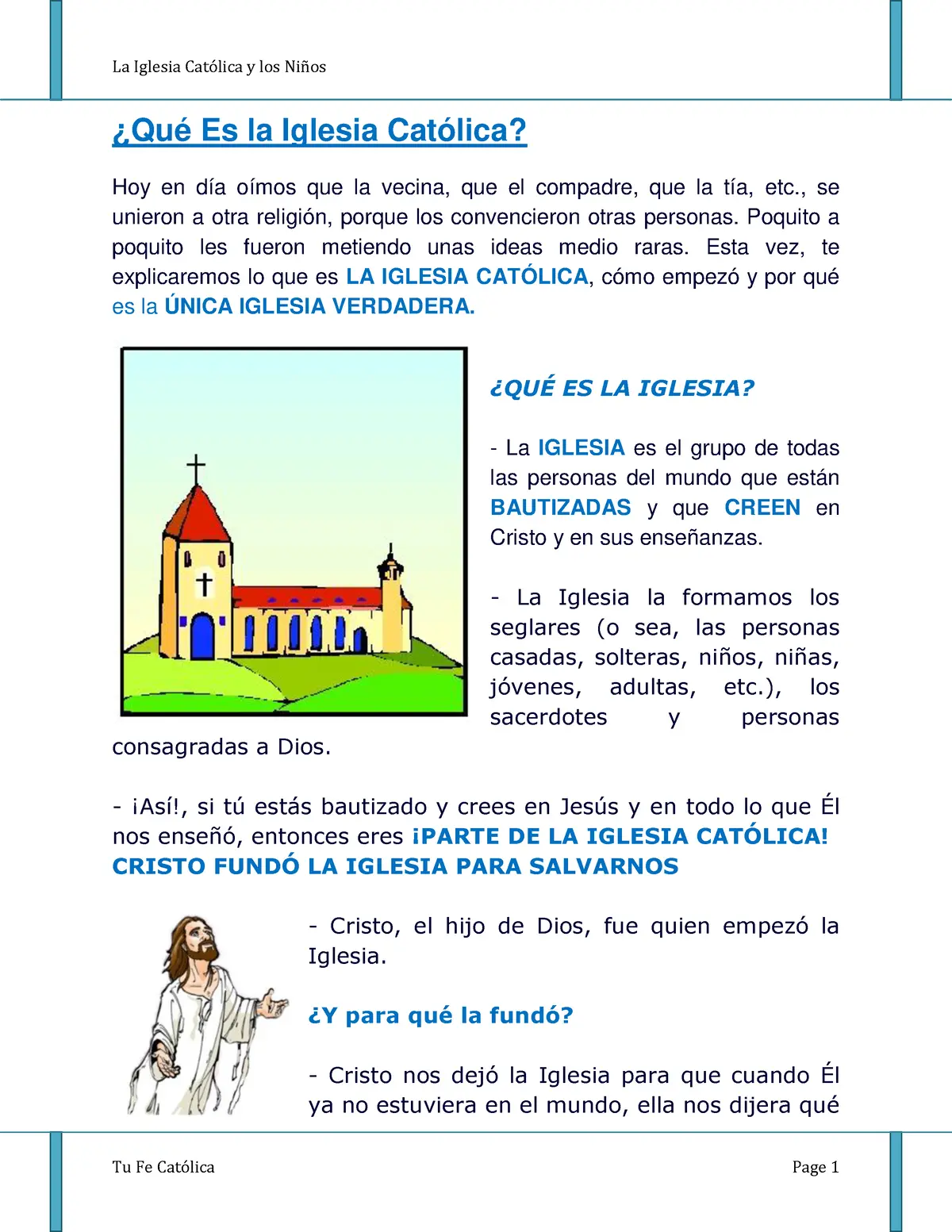 ¿Qué nos enseña la Iglesia? Un viaje por la fe y la vida - Que nos ofrece la Iglesia que nos enseña la iglesia - Que nos ofrece la Iglesia