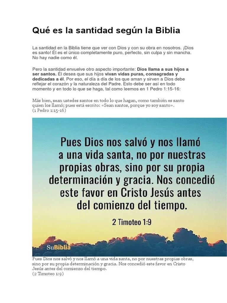 ¿Qué es la Santidad según la Biblia? Un Viaje de Transformación - Qué quiere decir estar en santidad que es la santidad segun la biblia - Qué quiere decir estar en santidad