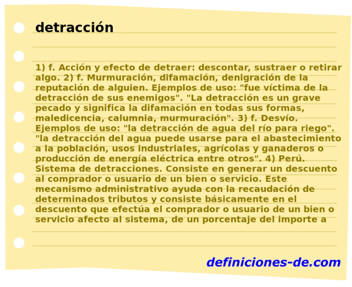 ¿Qué son las Detracciones según la Biblia? - Qué quiere decir la palabra detracciones que son detracciones segun la biblia - Qué quiere decir la palabra detracciones