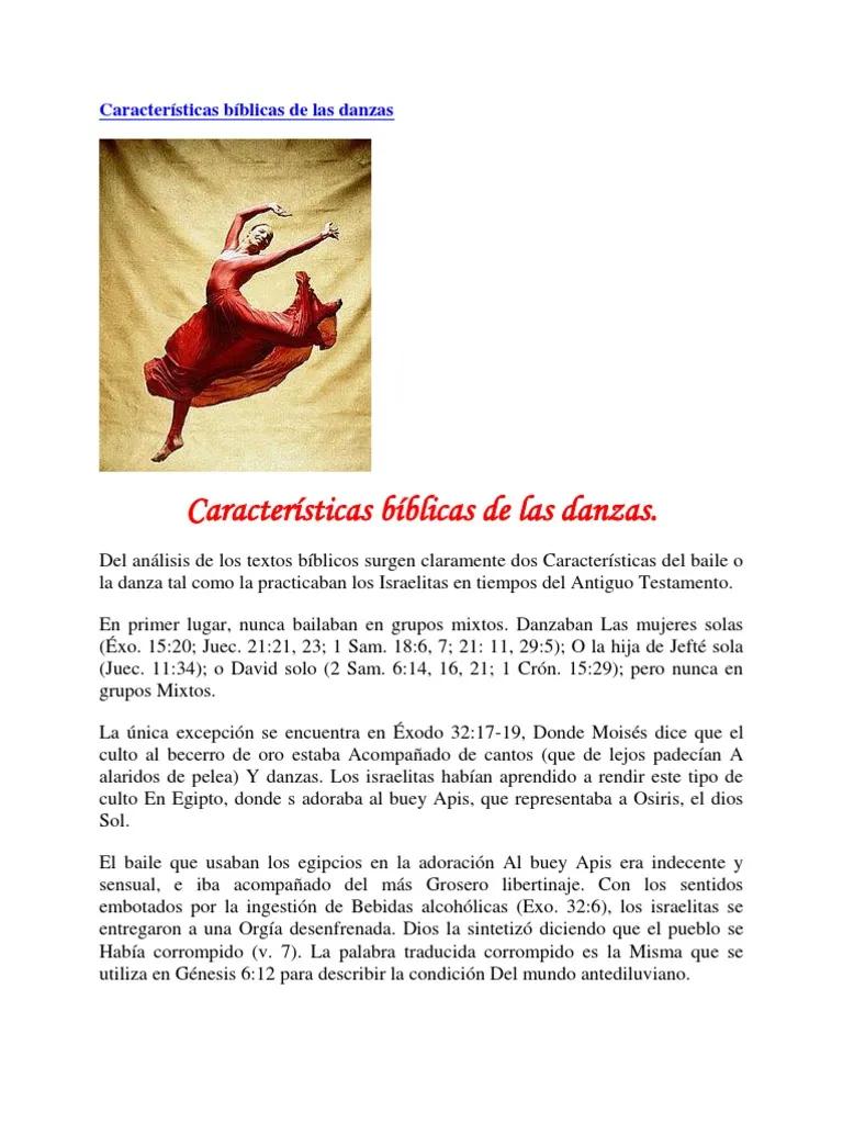 en que parte de la biblia habla de la danza - Qué salmo habla de la danza