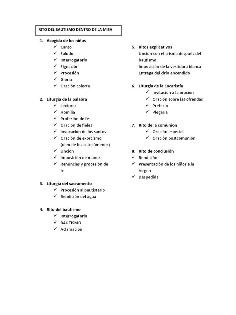 guion de bautismo dentro de la misa - Que se dice en la misa de bautismo