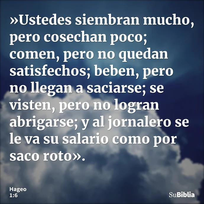 saco roto biblia - Qué significa saco roto en la Biblia