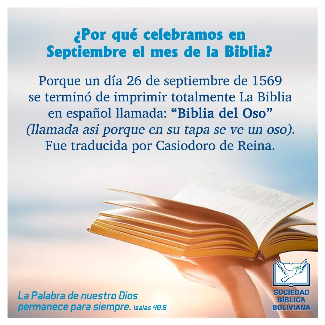 por que se celebra el mes de la biblia - Quién hizo que sea posible que se celebra el día de la Biblia